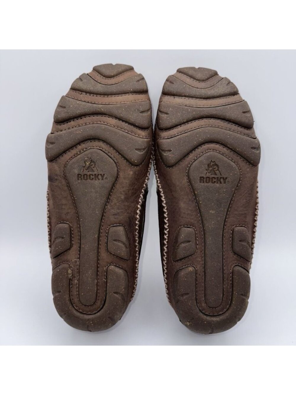 ROCKY 1045 Men’s Slip-On Brown Loafers Shoes Size Sz 11.5 - Picture 8 of 15